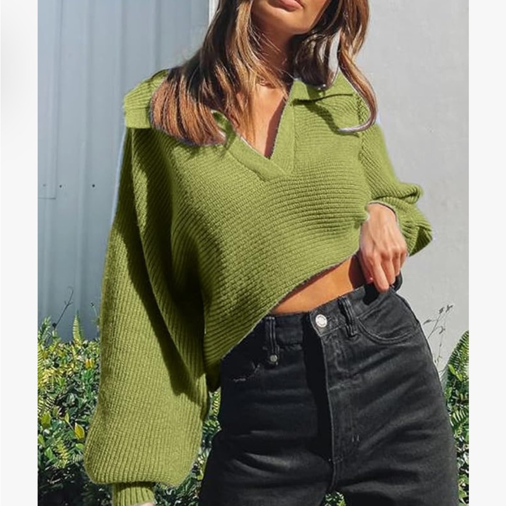 Olive Green Women's Sweater